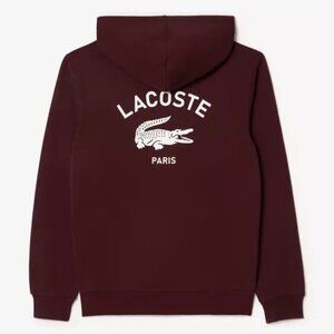 Lacoste Fleece 'Brand New' Pullover Hoodie - UNISEX Small